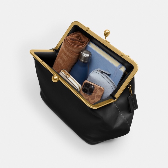 Coach Large Kisslock Frame Bag Designer Crossbody - Picture 8 of 8